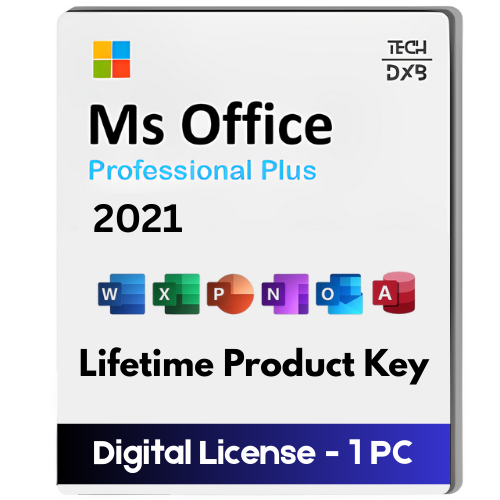 Tech DXB-Office 2021 Professional Plus Edition | Lifetime Product Key | Window 10/11