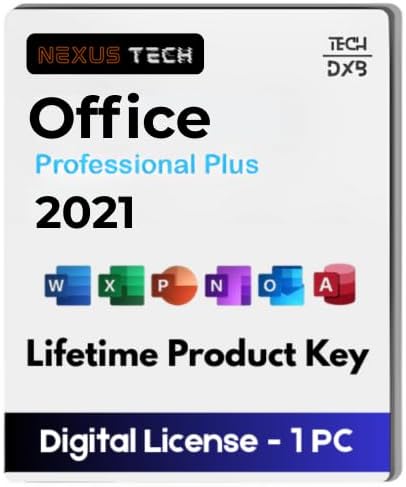 Tech DXB-Office 2021 Professional Plus Edition | Lifetime Product Key | Window 10/11