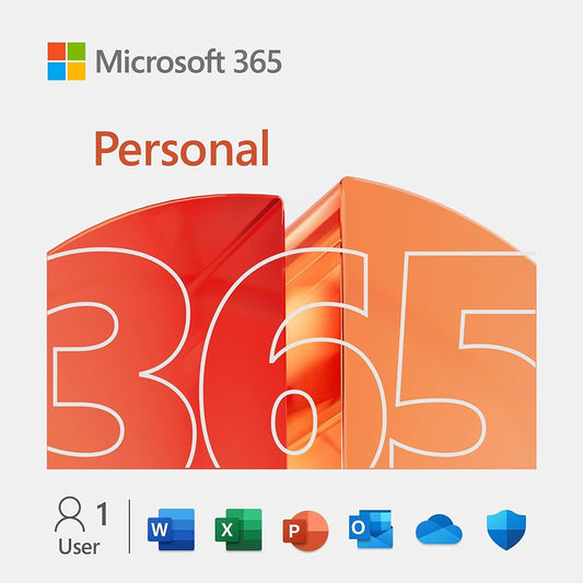 Microsoft Office 365 Personal with Copilot | 1 User 5 Devices - Windows, Mac & Tablets | 12 Months Subscription | Innovative apps with AI | 1TB Cloud Storage