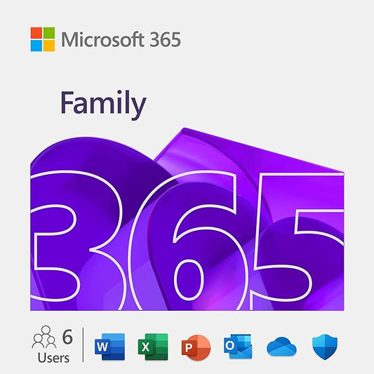 Microsoft 365 Family with Copilot | 6 Users 5 Devices Each Windows/Mac/Tabs & Mobiles | 12-Month Subscription |  Innovative apps with AI | 6 TB OneDrive Cloud Storage
